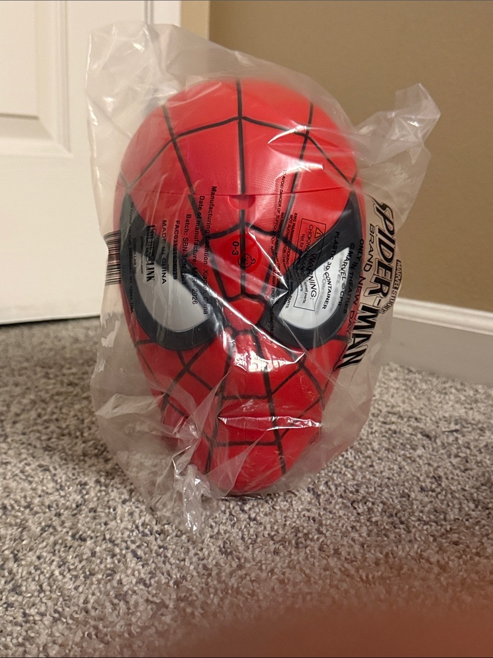 NEW! Spiderman Head, Brand New Day Popcorn Bucket - Comes in original packaging